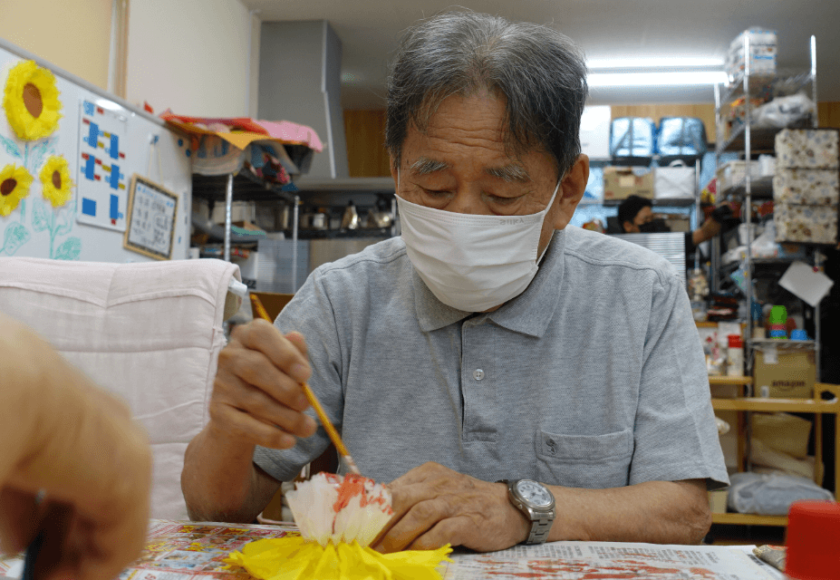 鹿児島ディサービス 創作活動 花