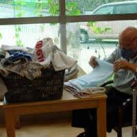 鹿児島ディサービス 洗濯物 たたみ