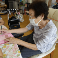 鹿児島ディサービス 野菜書き 活動