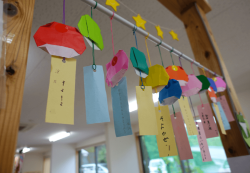 鹿児島ディサービス　創作活動　風鈴　