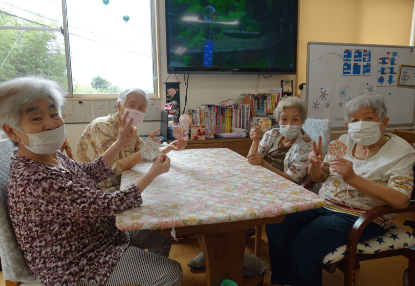 鹿児島ディサービス　創作活動　コースター