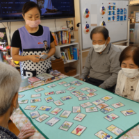 鹿児島ディサービス　カルタ　活動