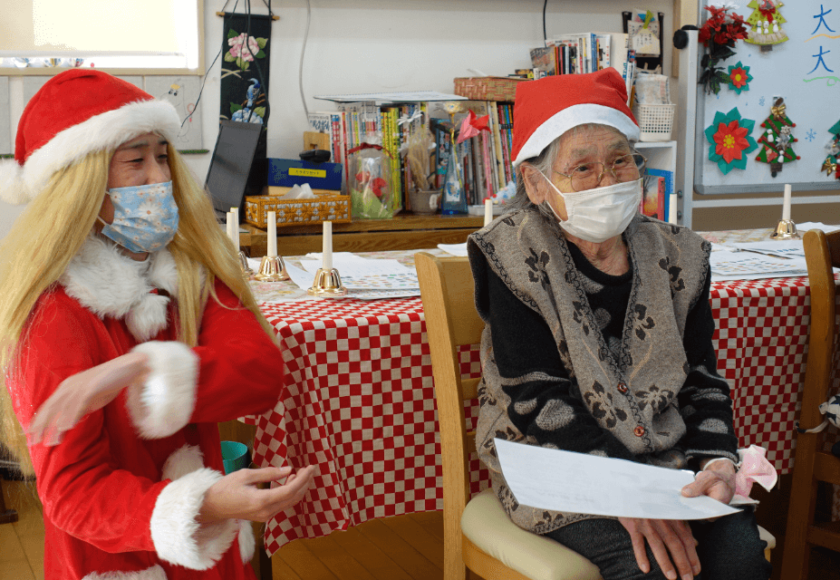 鹿児島ディサービス 誕生日会 クリスマス