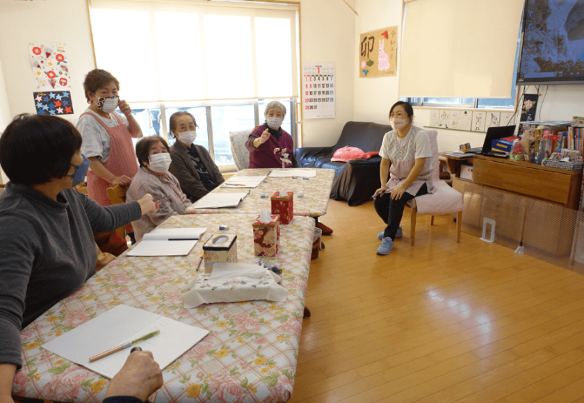 鹿児島ディサービス　脳トレ　しりとり