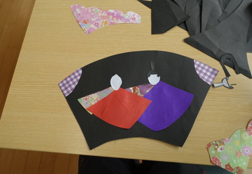 鹿児島デイサービス　創作活動　ひなまつり