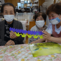 鹿児島ディサービス 折り紙 チューリップ