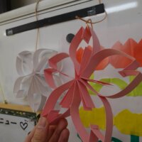 鹿児島デイサービス 創作活動 ガーランド 桜