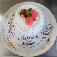 鹿児島ディサービス　誕生日会　手作りケーキ