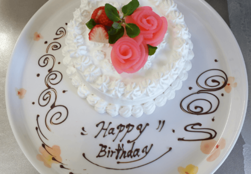鹿児島ディサービス 誕生日会 手作りケーキ