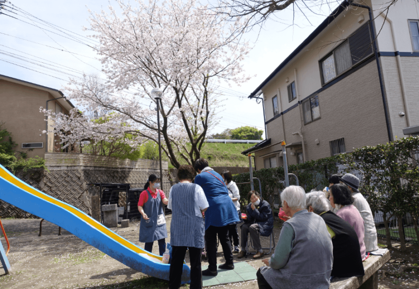 鹿児島ディサービス　桜　花見
