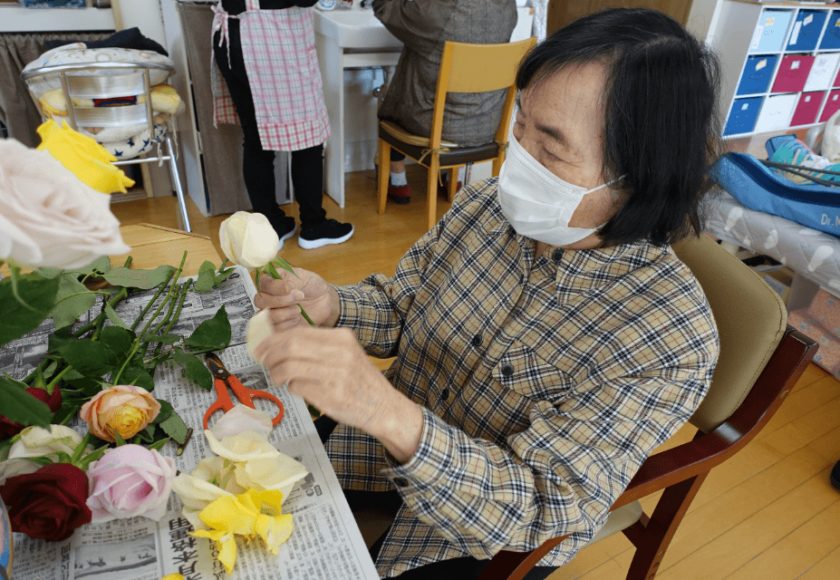 鹿児島ディサービス　花生け　手入れ