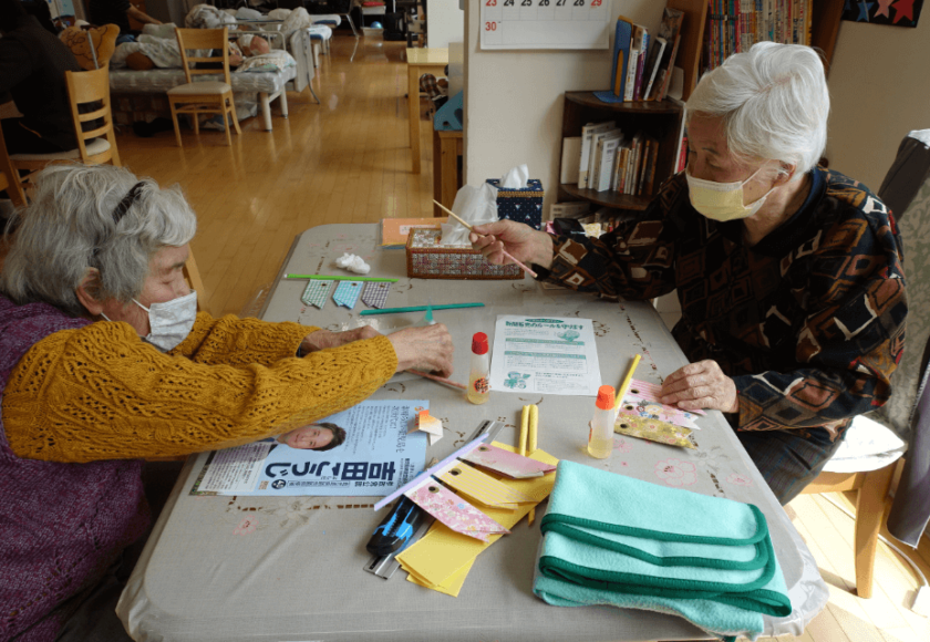 鹿児島ディサービス　創作活動　壁紙作成