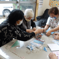 鹿児島ディサービス　折り紙　活動