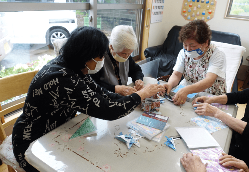 鹿児島ディサービス 折り紙 活動