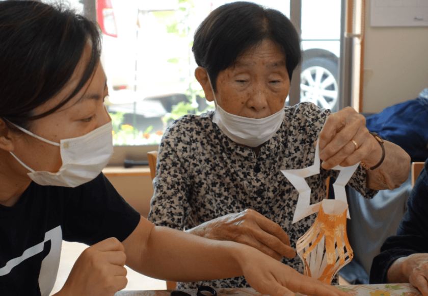 鹿児島ディサービス　創作活動　七夕