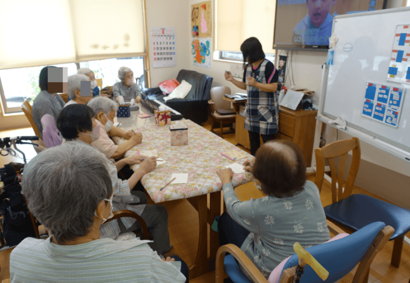 鹿児島ディサービス 絵描き歌 活動
