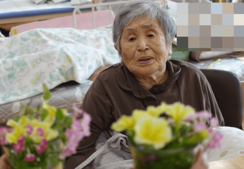 鹿児島ディサービス 園芸活動 花手水