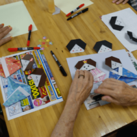 鹿児島ディサービス 折り紙 織姫彦星