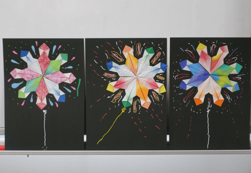 鹿児島ディサービス 花火 創作活動