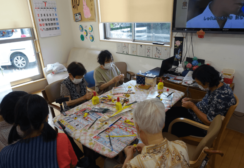 鹿児島ディサービス 創作活動 夏