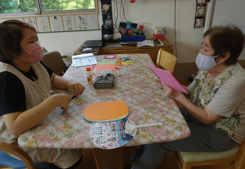 鹿児島ディサービス　応援　うちわ