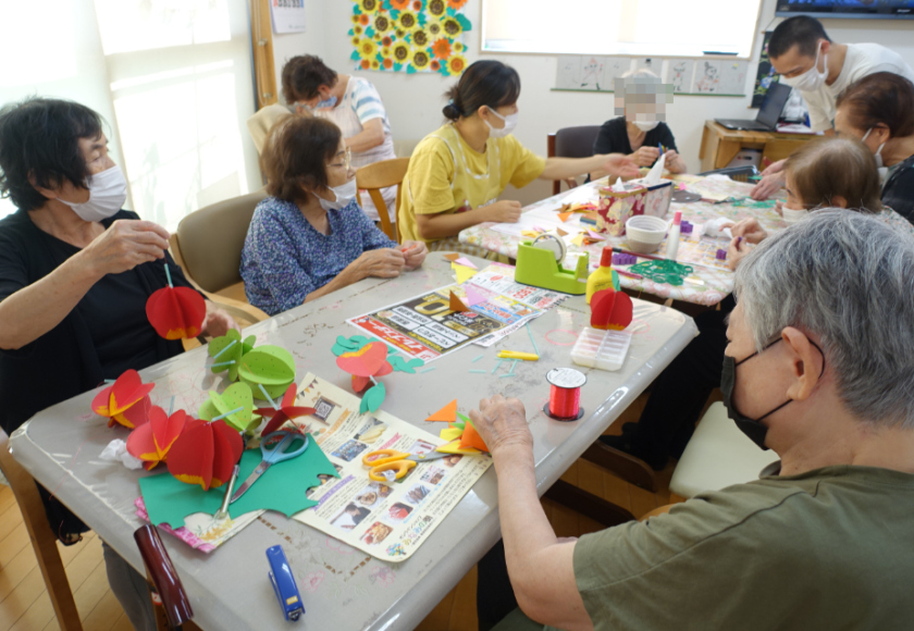 鹿児島ディサービス 創作活動 秋