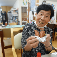 鹿児島ディサービス 創作活動 芋