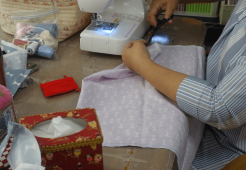 鹿児島ディサービス クッション カバー制作