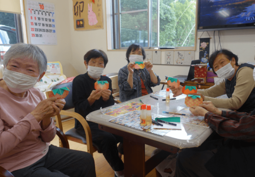 鹿児島デイサービス 創作活動 秋の味覚