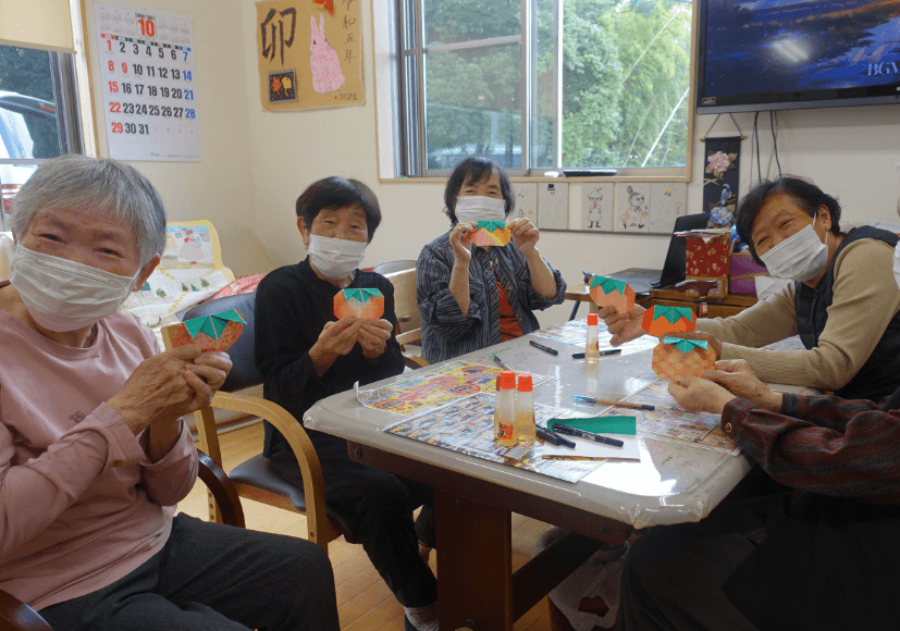 鹿児島デイサービス 創作活動 秋の味覚