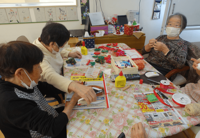 鹿児島ディサービス 創作活動 クリスマス