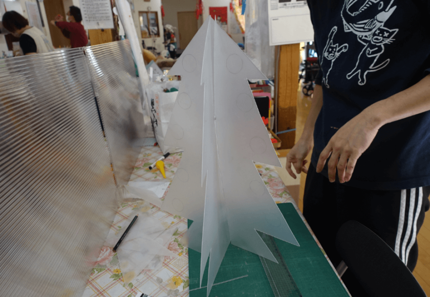 鹿児島ディサービス　創作活動　スタッフ準備