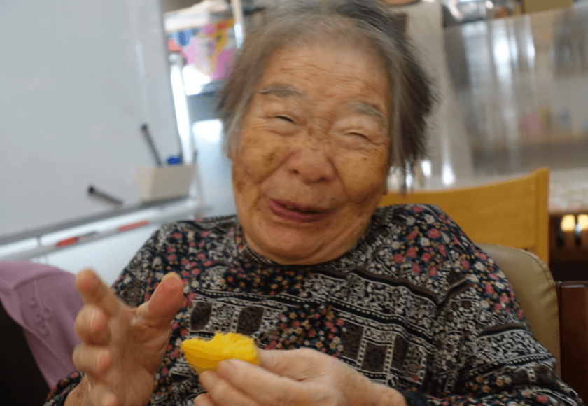 鹿児島デイサービス　安納芋　ふかし芋