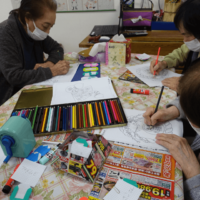 鹿児島ディサービス 正月飾り 創作活動