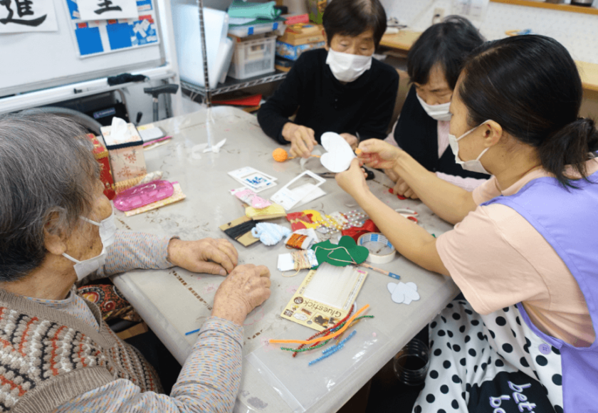 鹿児島デイサービス 創作活動 2月