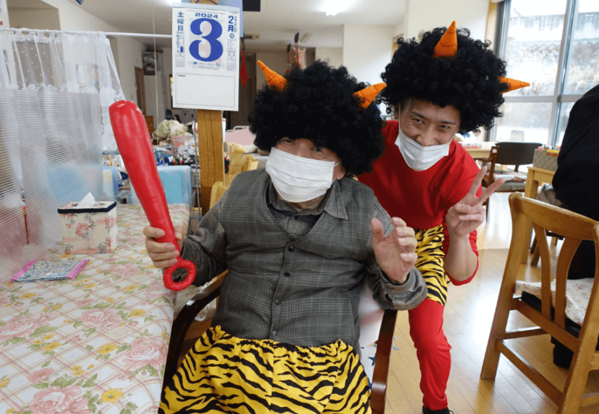 鹿児島ディサービス 節分 イベント