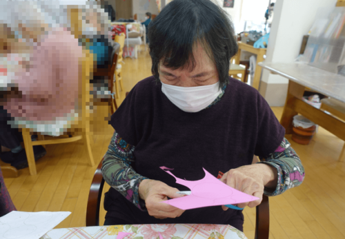 鹿児島ディサービス　創作活動　桜