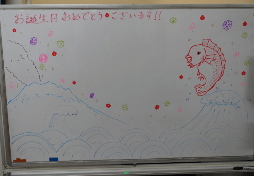 鹿児島ディサービス 誕生日会 ケーキ