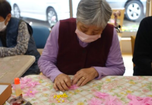 鹿児島　デイサービス　創作活動　桜　卒園