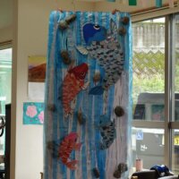 鹿児島　デイサービス　創作活動　五月　鯉のぼり