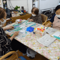 鹿児島デイサービス　創作活動　菖蒲