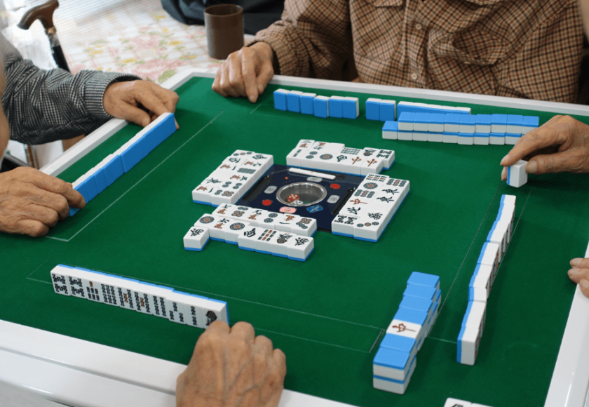 鹿児島デイサービス　麻雀レク　活動