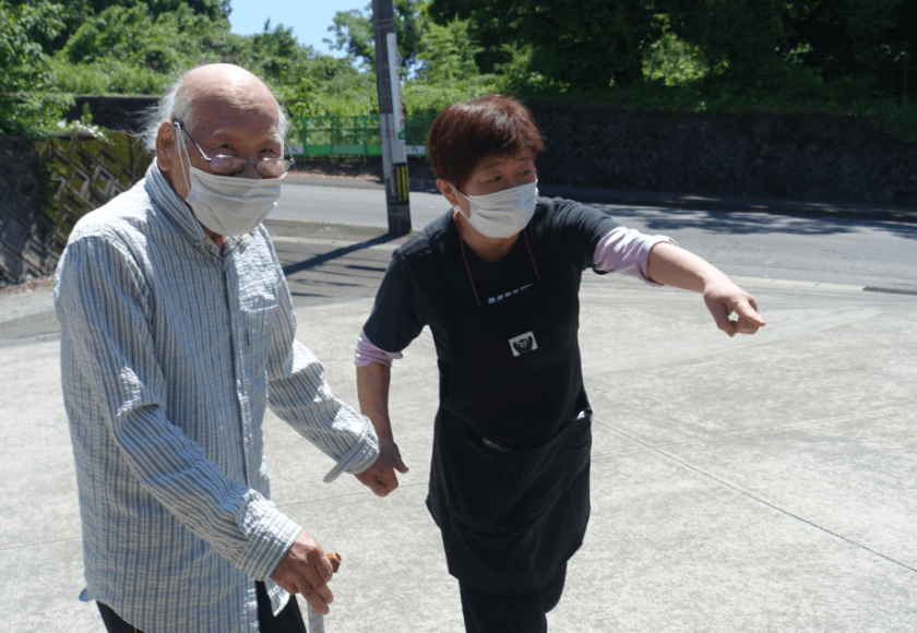 鹿児島ディサービス 散歩 野外活動