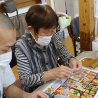 鹿児島 デイサービス 創作活動 傘