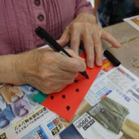 鹿児島デイサービス 創作活動 スイカ