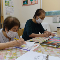 鹿児島ディサービス 塗り絵 創作活動