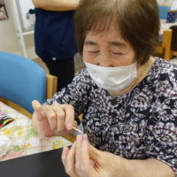 鹿児島ディサービス　創作活動　花火