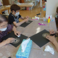 鹿児島ディサービス 創作活動 花火