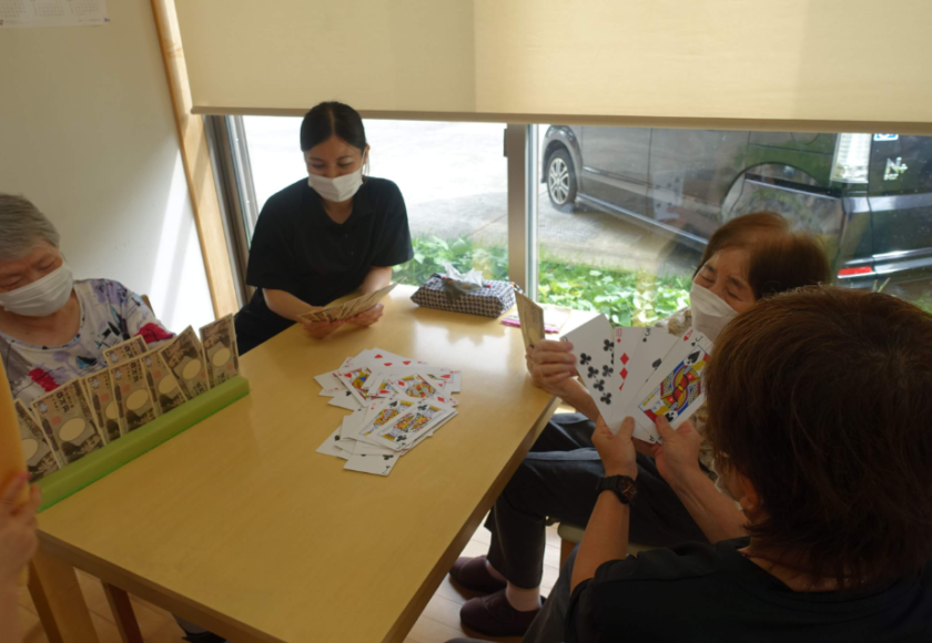 鹿児島ディサービス　レク活動　少数