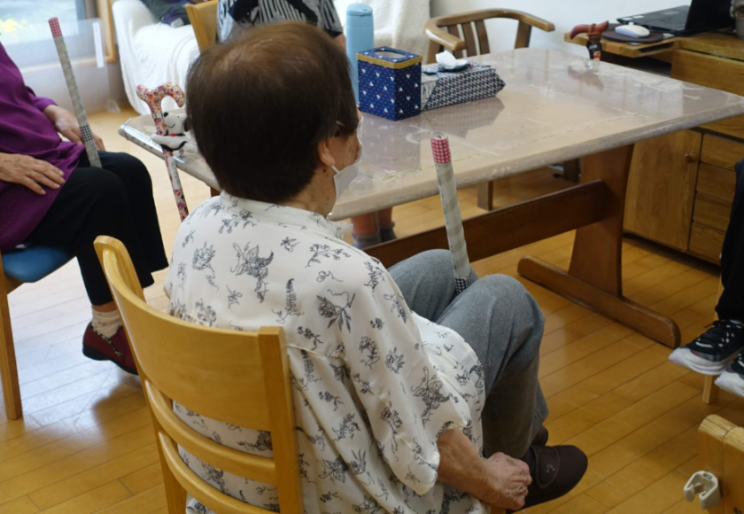 鹿児島ディサービス 棒体操 運動